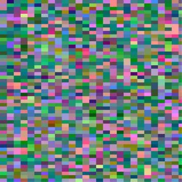 Colorful pattern with chaotic pixels Stock Illustration
