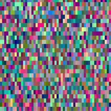 Colorful pattern with chaotic pixels Stock Illustration