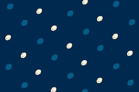 Colorful pattern of coconuts on blue background. Top view. Flat lay. Pop art Stock Photos
