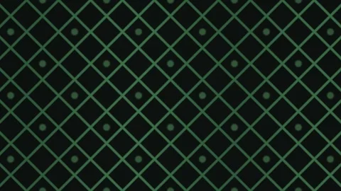 Colorful pattern with diamond shapes and dots on a dark Stock Footage 338101491