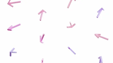 Colorful pattern floating on white background. Minimal motion design. Stock Footage 143777073