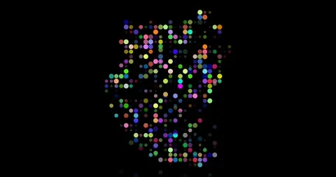 Colorful Pattern Forming Sudan Silhouette Stock Footage 315412754