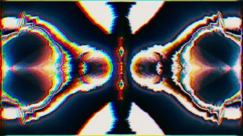Colorful pattern light leaks iridescent background. Surrealistic effect. Stock Footage 143433928