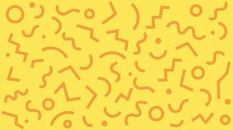 Colorful Pattern. Modern Geometric Abstract Shapes. Squiggle Zig-Zag Background イラスト素材