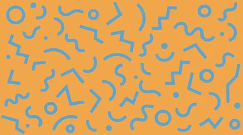Colorful Pattern. Modern Geometric Abstract Shapes. Squiggle Zig-Zag Background イラスト素材