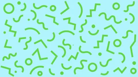 Colorful Pattern. Modern Geometric Abstract Shapes. Squiggle Zig-Zag Background イラスト素材