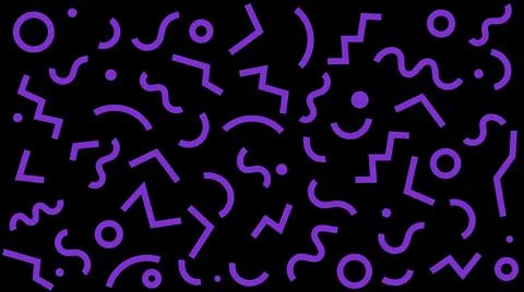 Colorful Pattern. Modern Geometric Abstract Shapes. Squiggle Zig-Zag Background イラスト素材