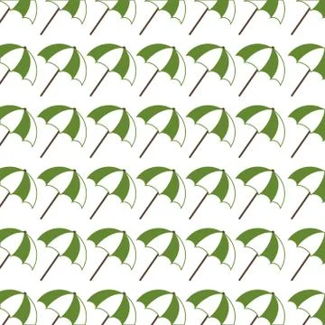 Colorful pattern with opened umbrellas Stock Illustration