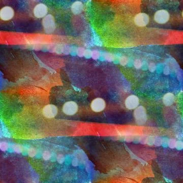 Colorful pattern orange, blue, green water texture paint abstrac Stock Illustration