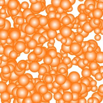 Colorful pattern with overlapping circles, bubbles. 1 color. Stock Illustration