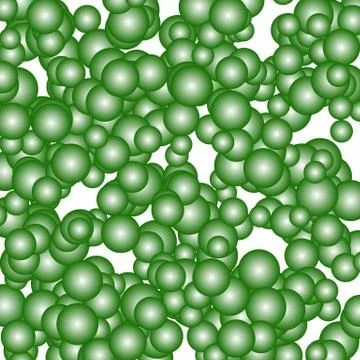 Colorful pattern with overlapping circles, bubbles. 1 color. Illustrazione stock