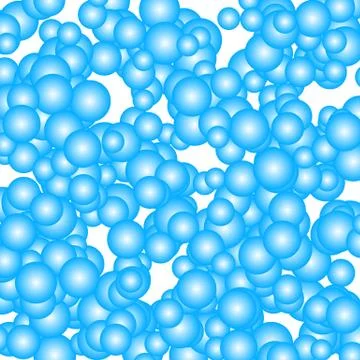 Colorful pattern with overlapping circles, bubbles. 1 color. Stock Illustration