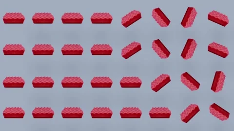 Colorful pattern of pink kitchen sponges. Seamless pattern with sponge. Top view Stock Footage 167477607