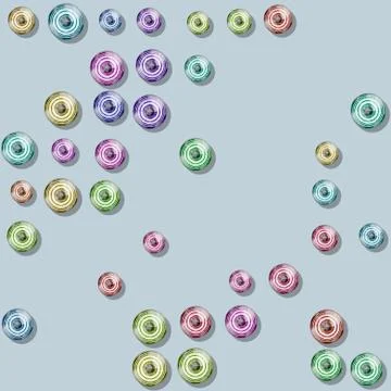 Colorful pattern with rounded elements イラスト素材