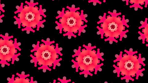 Colorful pattern sequence of a kaleidoscope. 4K abstract colorful motion effect Stock Footage 127684000