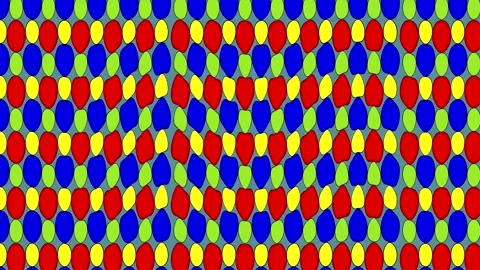 Colorful pattern of shapes in red, blue, yellow, and green in a repeating d.. Stock Footage 332707250