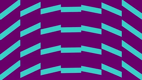 A colorful pattern of simple geometric shapes. 3d rendering loop animation 4K Vídeos de archivo 239745666