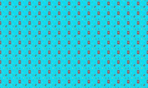 Colorful pattern of small gift boxes on blue background Stock Illustration