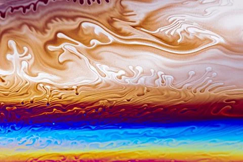 Colorful pattern of soap bubble, abstract close-up Foto stock