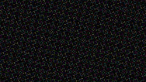 Colorful pattern of squares on a dark background Stock Footage 338323088
