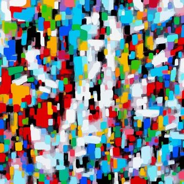 Colorful Pattern squares design background wallpaper backdrop abstract art Stock Illustration