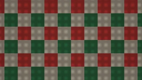 Colorful pattern of squares in red, green, and gray tones Stock Footage 338288714
