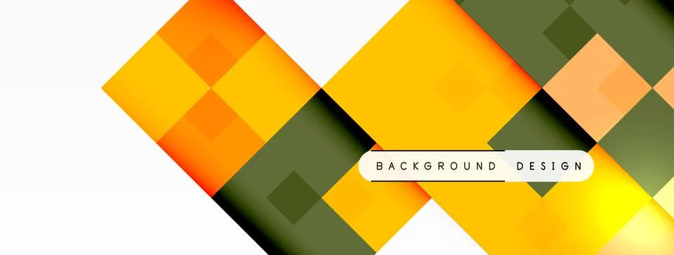 Colorful pattern of squares on a white background with tints and shades Illustrazione stock
