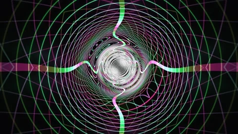 Colorful pattern swirl motion background for live visuals Stock Footage 340567436