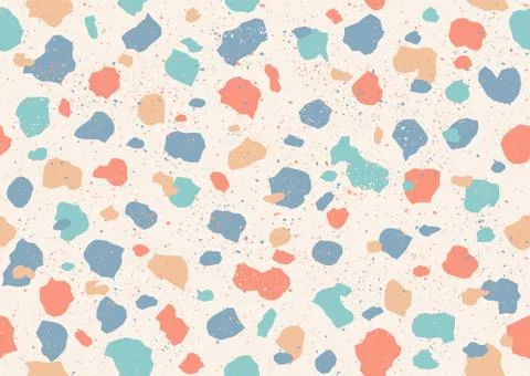 Colorful pattern with terrazzo texture Stock-Illustration