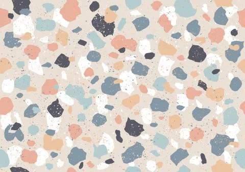Colorful pattern with terrazzo texture Stock Illustration