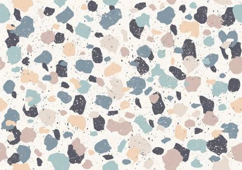 Colorful pattern with terrazzo texture Stock Illustration