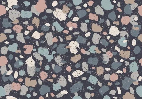 Colorful pattern with terrazzo texture Illustrazione stock