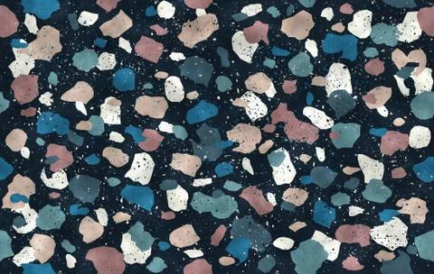 Colorful pattern with terrazzo texture Stock Illustration