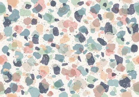 Colorful pattern with terrazzo texture Stock Illustration