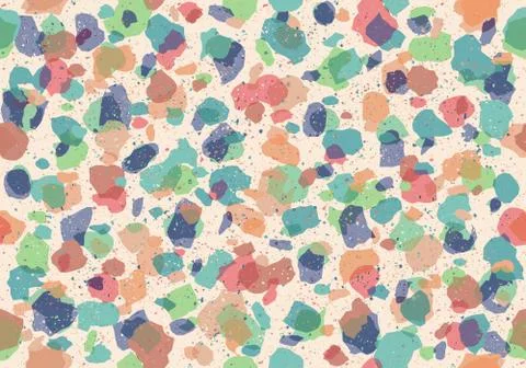 Colorful pattern with terrazzo texture Stock Illustration