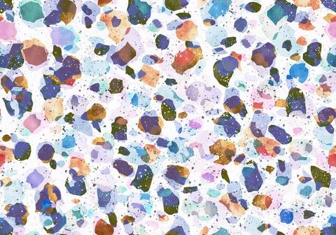 Colorful pattern with terrazzo texture Stock Illustration