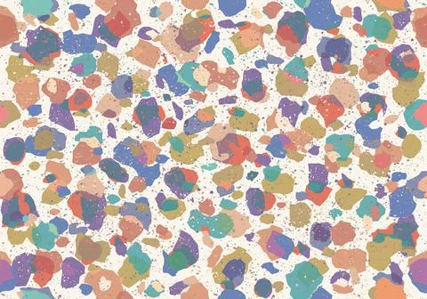 Colorful pattern with terrazzo texture Stock Illustration