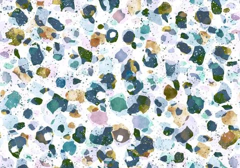 Colorful pattern with terrazzo texture Stock Illustration