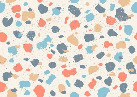 Colorful pattern with terrazzo texture Stock Illustration