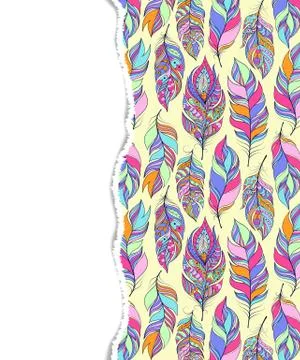 Colorful pattern with torn paper Stock Illustration