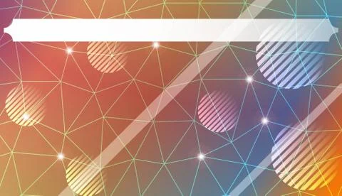 Colorful pattern with triangles, line., circle, with gradient. For your busin Stock Illustration