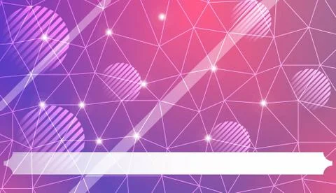 Colorful pattern with triangles, line., circle, with gradient. For your busin Illustrazione stock