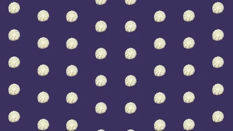 Colorful pattern of white zephyr on violet background with shadows. Seamless Stock-Footage 167484089