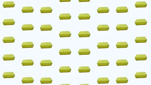 Colorful pattern of yellow kitchen sponges. Seamless pattern with sponge. Top Stock Footage 167484282