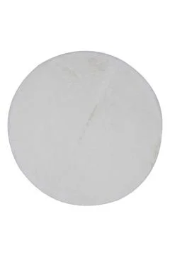 Colorful patterned circle carpet on a white background Stock Photos