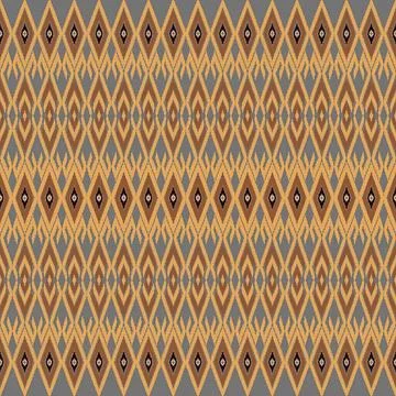 Colorful patterned fabric with intricate geometric design Stock Illustration