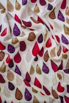 Colorful patterned fabric wavy texture, abstract backdrop Stock Photos