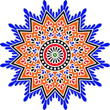 Colorful Patterns And Islamic Geometry Motifs Arabic Motif Round Stock Illustration