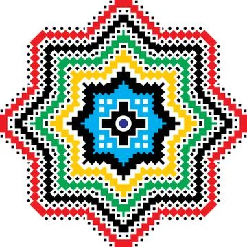 Colorful Patterns And Islamic Geometry Motifs Arabic Motif Round Stock Illustration