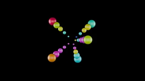 Colorful patterns create an endless kaleidoscope for vibrant music experiences Stock Footage 296217638